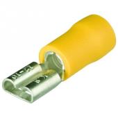 Ploché zásuvk.konovky izol,žlutá/100ks | 9799022 | KNIPEX