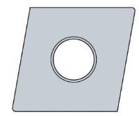 Keramická výměnná břitová destička CNGA120404-GS NAC150 | Nikko Tools