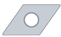 Keramická výměnná břitová destička DNMA150612-GP NSN400 | Nikko Tools