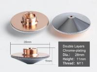 Tryska pro vláknový laser | PRECITEC typ A | Double Chrom D=28mm H=11mm d=3,0