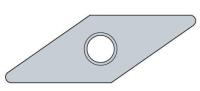 Keramická výměnná břitová destička VNGA160404-GS NAC150 | Nikko Tools