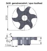 Minimill břitová destička | Z635.X250.02/AL41F | Paul Dümmel