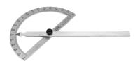 Úhloměr obloukový, NEREZ, 0-180°, 250x400 mm | KINEX