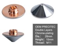 Tryska pro vláknový laser | PRECITEC A | Double Chrom D28mm H=15mm D2,5 | P0591-002-00025