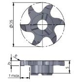 Minimill břitová destička | Z625.X600.02/AL41F | Paul Dümmel
