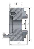 4-čelisťové sklíčidlo s nezávisle stavitelnými čelistmi o 200 mm Camlock 4 | 3442879